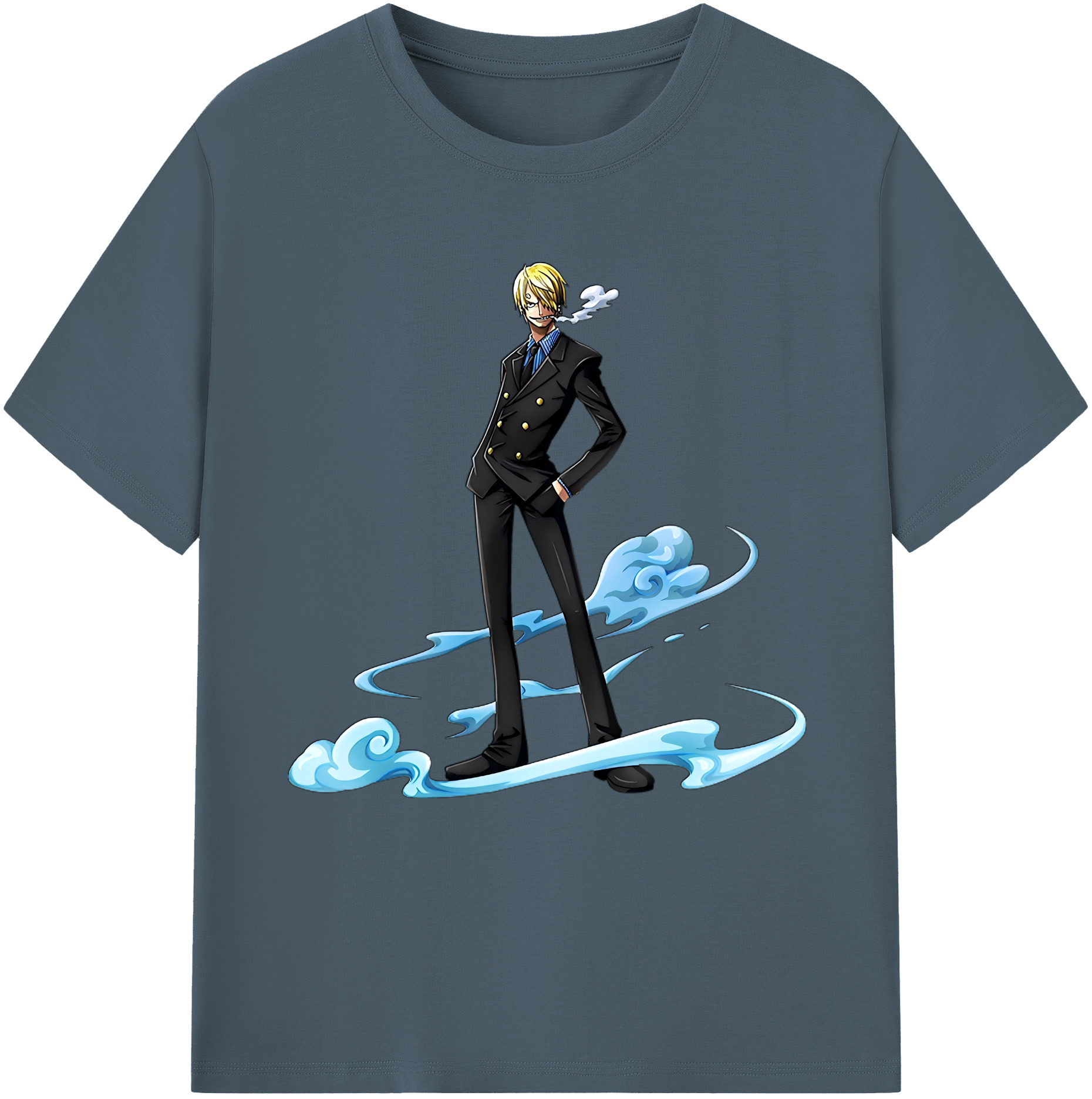 ワンピース サンジ ONE PIECE Sanji 綿100％半袖Tシャツ（フロントプリント）